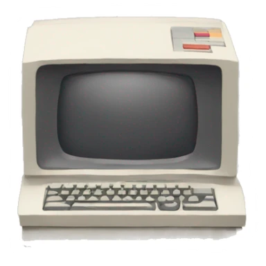 80's computer sticker