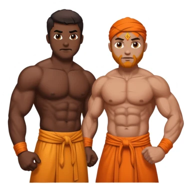 Hindu and Christian are fighting sticker