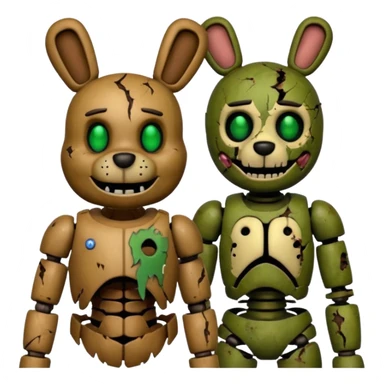 Freddy and springtrap sticker