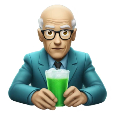 Professor x drinking Baja blast  sticker