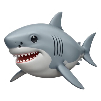 can you make me a shark emoji that looks like 😪 sticker