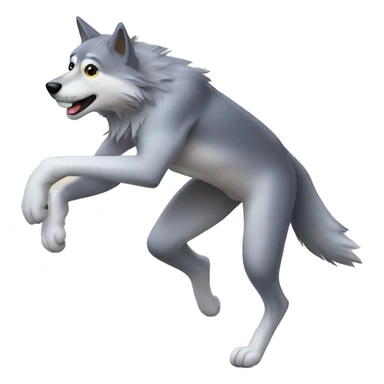 Loup qui danse  sticker