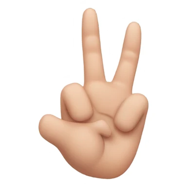 a hand that shows The sign of the horns(with thumb, index and pinky fingers)  sticker