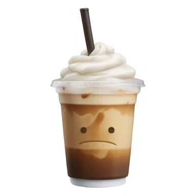 Iced latte no whip sticker