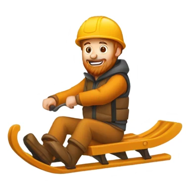 Un homme roux qui ressemble a un toboggan sticker