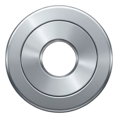flat metal washer disc. sticker