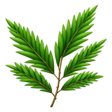 Tea tree leafs sticker