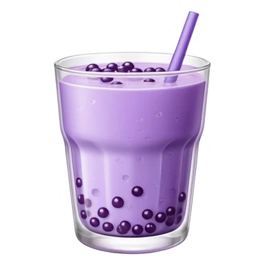 lavender colored boba drink  sticker
