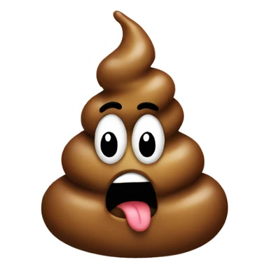 poop, shocked, wearing birthday hat sticker