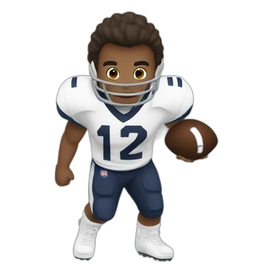 I-LOVE football sticker