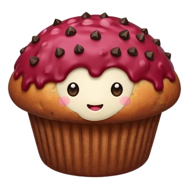 burgundy muffin sticker