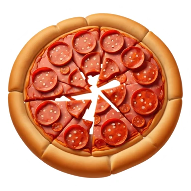 single pepperoni pieces sticker
