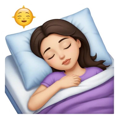 Brunette girl sleepin sticker