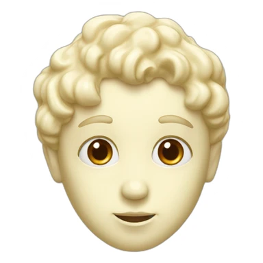 white chocolate with face sticker