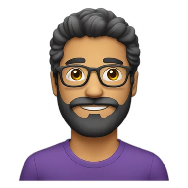 Latinoamericano,gafas y barba sticker