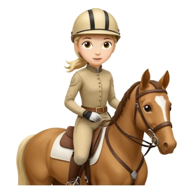  horse. jockey girl sticker