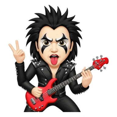 Gene Simmons bajista de Kiss sticker