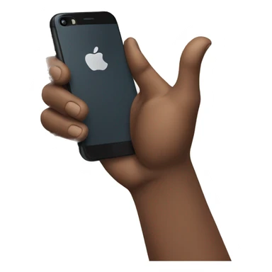 man whit iphone hand sticker