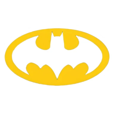 The Batman movie logo  sticker