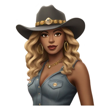 beyonce cowboy carter image sticker