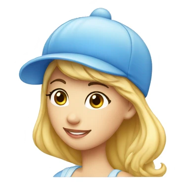 Cinderella wearing cap sticker