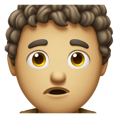 sad face with "why are you ignoring me" face expression sticker