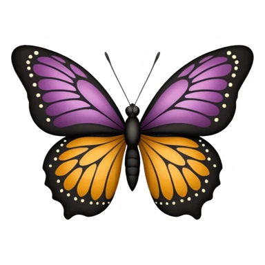 mariposa negra sticker