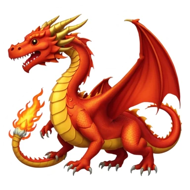 fire-breathing dragon sticker
