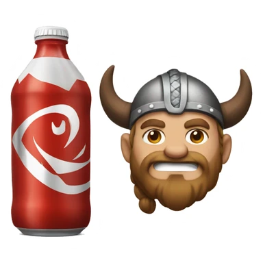 Viking coke a cola sticker