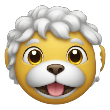 A smiling gog sticker