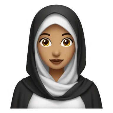 pretty arab girl wearing abaya sticker