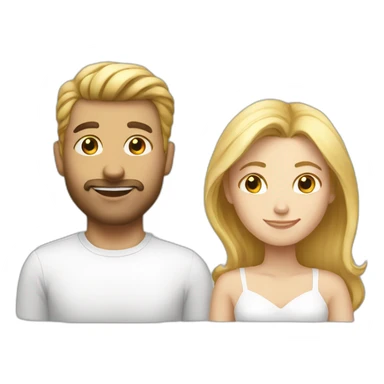 White man loves white woman sticker