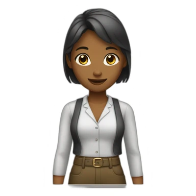 A seller girl sticker