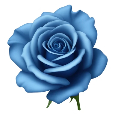 blue rose flower sticker