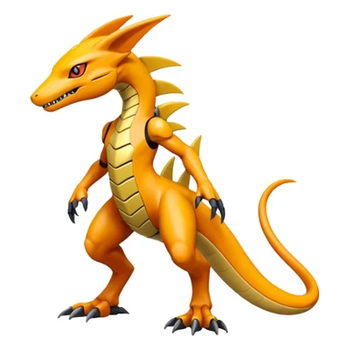 Shiny Cool Futuristic Smooth Salandit-Zeraora-Lombax-Sergal-Genesect-Pokémon, full body sticker