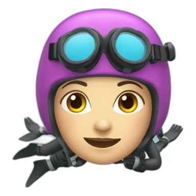 woman underwater scubadiver sticker