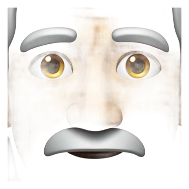 portrait of an older man sticker