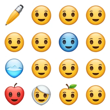 Generate a set of commonly used icons for the website. sticker