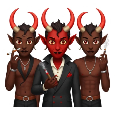 Demons smoke weed sticker