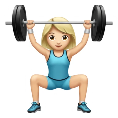 Pesa de gimnasio vista desde el ángulo derecho  sticker