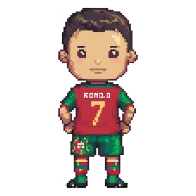 Cristiano Ronaldo soccer player in Portugal jersey sticker
