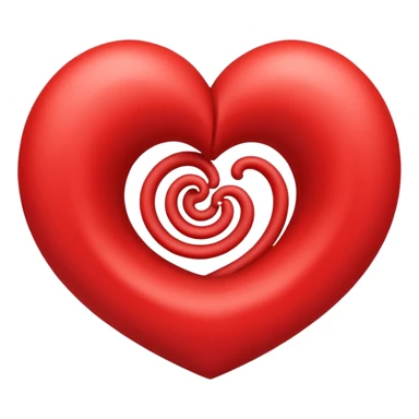 heart spiral sticker