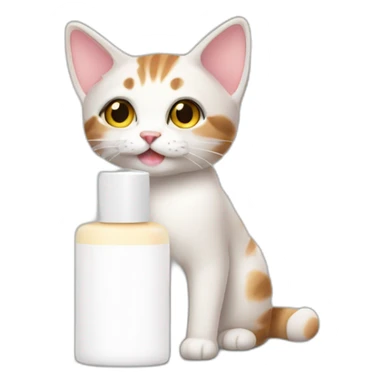 lotion cat sticker
