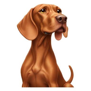 Vizsla on dragon back sticker