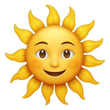 smiling sun emoji sticker
