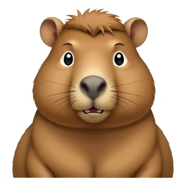 Capybara with abs sticker