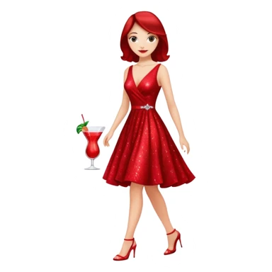 fancy woman walking to nightout sticker