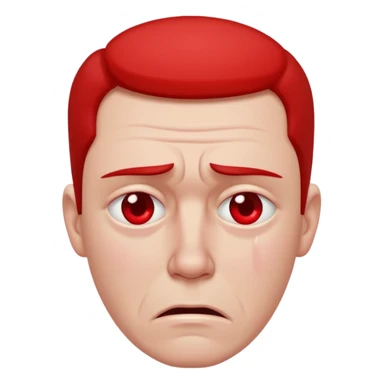 distraught man sticker