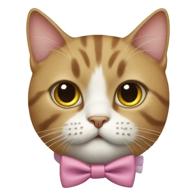 Cat wearing a bow tie  sticker