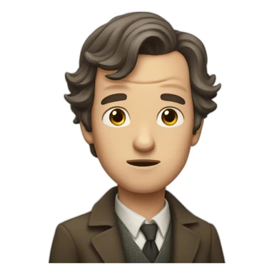 "no shit, sherlock" face sticker